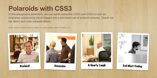 Easily Turn Your Images Into Polaroids with CSS3 Easily Turn Your Images Into Polaroids with CSS3