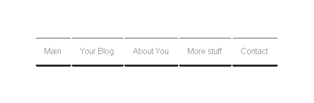 CSS3 Chunky Menu CSS3 Chunky Menu